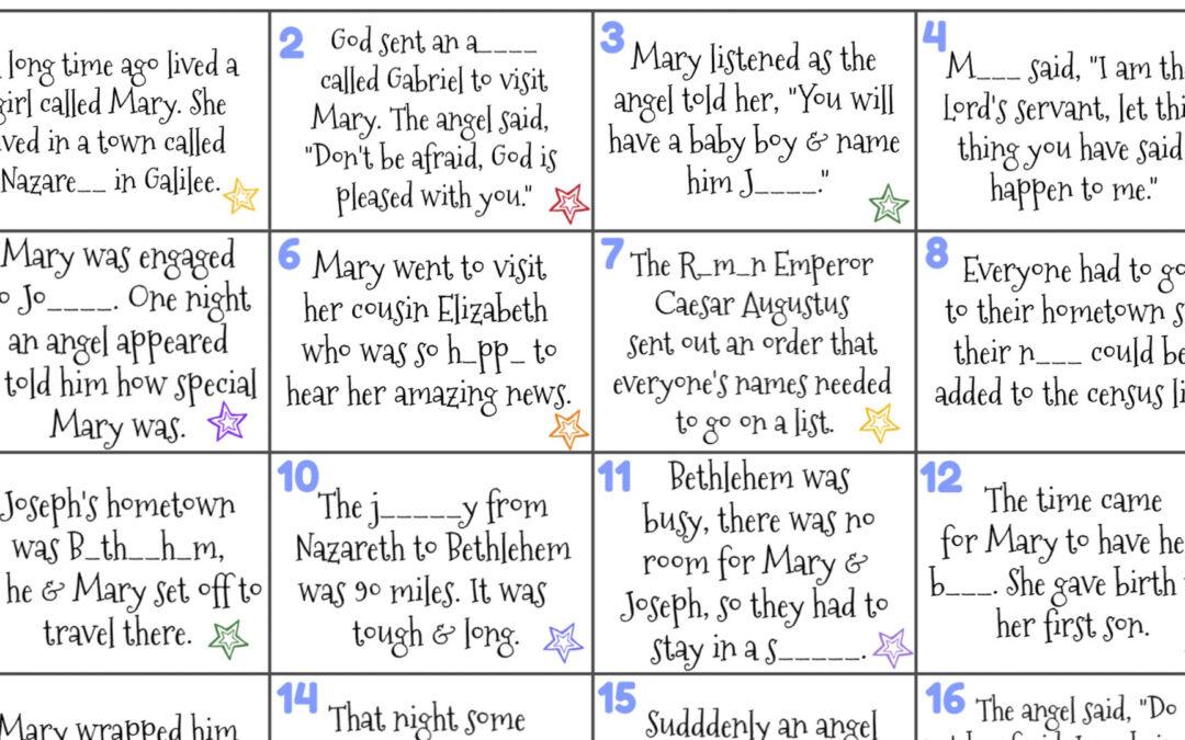 Nativity Advent Countdown